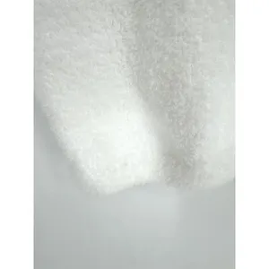 Misscosy White Fuzzy Knit Nightgown V-Neck Tie Front Sleeveless Size 8 thumbnail 4