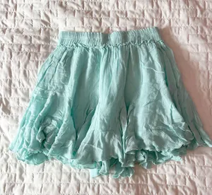 Altar’d State Mint Green Flowy Ruffle Skirt Size Small thumbnail 2