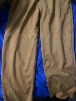 Mustard Yellow suede pants, by free people size 4 - Gathered Detail thumbnail 3