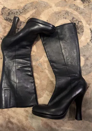 Vintage Boots Leather Mid Calf Boots thumbnail 6