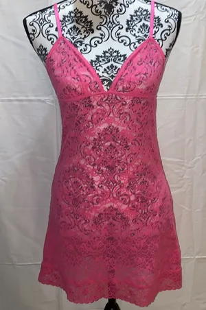 Y2K Victoria’s Secret Lace Babydoll Nightie Size Large thumbnail 1