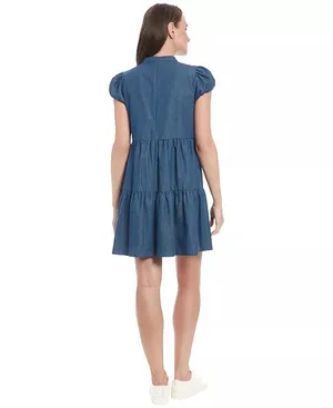 Denim Babydoll Dress London Times thumbnail 7