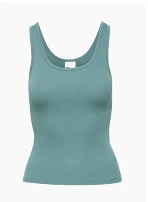 NEW WITH TAGS - Aritzia tna HOMESTRETCH™ SCOOPNECK TANK IN TIDAL BLUE thumbnail 1
