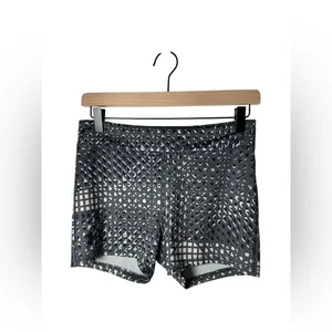 Under Armour Gray & White Geometric Print Athletic‎ Shorts Size M thumbnail 4
