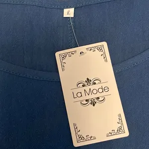 La Mode | Blue Short-Sleeve Jewel-Collar Pocket Midi Dress - Women Dress. Size L thumbnail 7