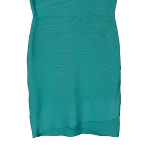 BCBGMAXAZRIA Gisela Mini Bodycon Bandage Dress Aqua Blue Sleeveless Y2K Size S thumbnail 5