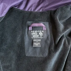 Mountain Hardwear Size L Quilted Down‎ Puffer Jacket Purple Longline Winter Coat thumbnail 3
