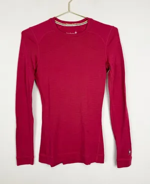 Smartwool Classic Thermal Merino Wool 250 Baselayer Long Sleeve Top Pink Size XS thumbnail 1