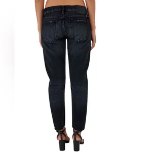 Moussy Vintage Vellflower Tapered Jeans Black‎ thumbnail 2