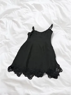 Superdown Black Lace Trim Mini Dress Size XS NWT thumbnail 5