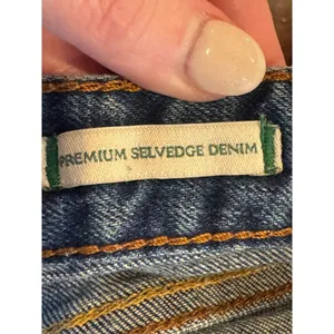 Zara Woman‎ Shorts Women 4 Blue Premium Selvedge Denim Distressed Jean Shorts thumbnail 9