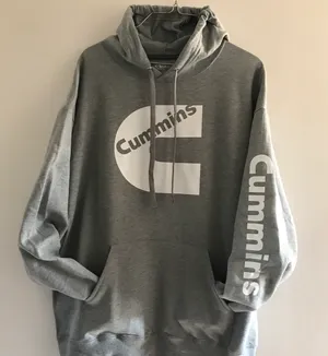 Cummins Hoodie size Large Gray thumbnail 1