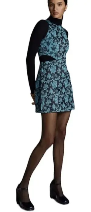 ANTHROPOLOGIE‎ HUTCH Brocade Cut Out Side Dress thumbnail 1