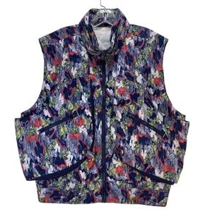 FP Movement‎ Floral Print Vest Full Zip Sleeveless Jacket Lightweight L thumbnail 1