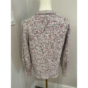 J Crew Textured Button Front Cardigan Sweater Heathered Multi‎ Womens Size M thumbnail 3