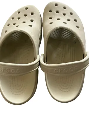 Crocs classic clog unisex slip on water-friendly sandal bone beige W10, 8M thumbnail 3