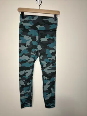 Lululemon Wunder Train High-Rise Tight 25" Camo Tidewater Teal W5CZKS size 8 thumbnail 3