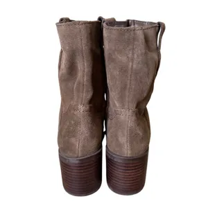 Steve Madden Romney Brown Suede Western Ankle Boots Square Toe Block Heel 6 thumbnail 5