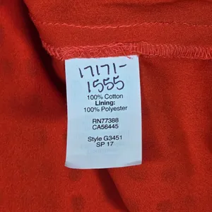 J.Crew Womens Red Eyelet‎ Sleeveless Top G3451 Size 4 Cotton Shell thumbnail 4