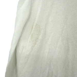 Lou & Grey Size XS Sweater White 3/4 Sleeve Asymmetrical Open Front‎ Cardigan thumbnail 4