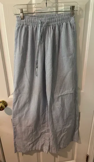 Princess Polly Blue & White Striped Wide Leg Pants ✨ thumbnail 1