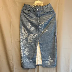 ❤️Butterfly Print Denim Skirt thumbnail 2