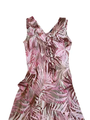 Vintage Midi Dress Ruffle Y2K Fairy Feminine Ethereal Coquette Semi Sheer thumbnail 3