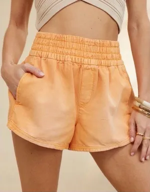 High-Rise Elastic Waist Peach Women’s thumbnail 1