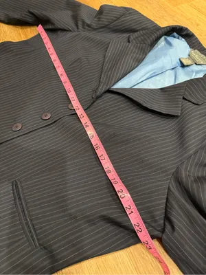 Van Heusen Navy Pinstripe Women's Blazer thumbnail 6