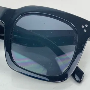 Square Black Sunglasses UVA/UVB thumbnail 9
