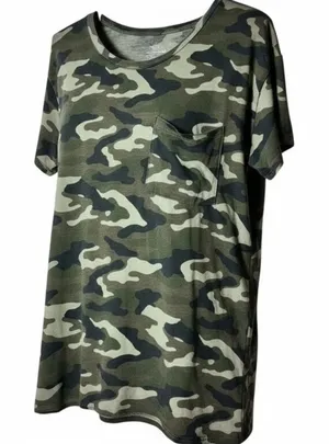 Arizona Jean Co. Camouflage Crewneck Short Sleeve Tee Shirt Sz L thumbnail 1