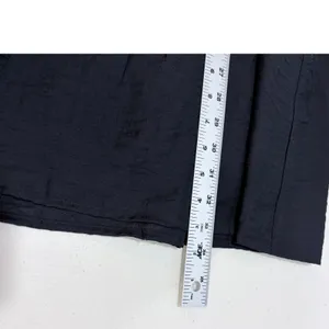 Minimalist Black Midi Skirt Elastic Waist Belt Loops Nine West L Whimsigoth thumbnail 9