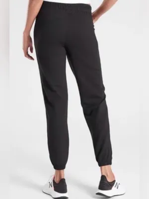 Athleta Recover‎ Bounce Back Jogger Sweatpants In Black Sz small thumbnail 2