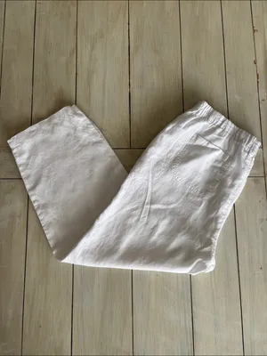 Quince 100% European Linen Pants White Large thumbnail 5
