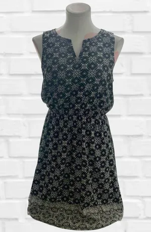Market & Spruce Black and White Printed Dress thumbnail 1