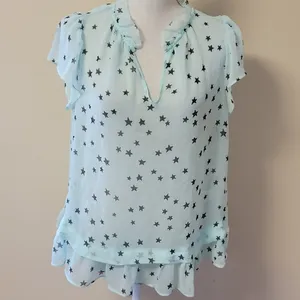 Elle mint star blouse size medium thumbnail 1