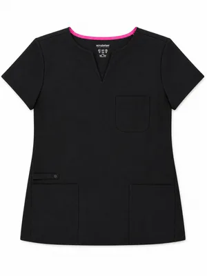 Scrubstar Scrub Top-Black-XL-NWT thumbnail 1