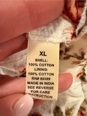 Studio West Tiered V-Neck Women's Dress in Cream with Orange Rose Print thumbnail 4