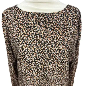 LOFT Animal Print Long Sleeve Shift Dress Womens Sz XS/S Mini thumbnail 2