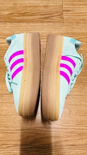Adidas Gazelle Platform Bold Sneakers Mint Green Pink Gum Sole thumbnail 2