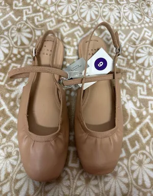 a new day Tan Slingback Ballet Flats thumbnail 1
