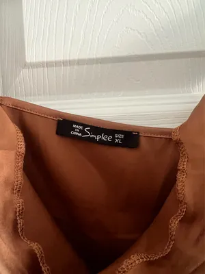 Cowl Neck Top Brown Size XL thumbnail 3