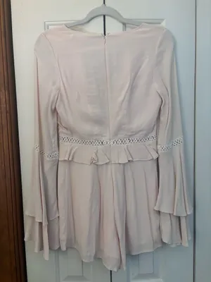 For Love & Lemons Pink Lace Romper thumbnail 7