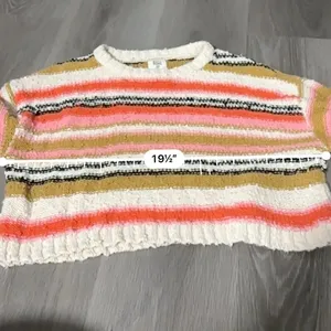 Billabong Easy Going Multicolor Chunky Knit Long Sleeve‎ Cropped Sweater Sz XS thumbnail 10