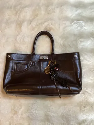 Brand New Boutique Brown Charm Handbag thumbnail 2