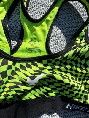 Crazy Yellow Nike Dri-Fit Sports Bra thumbnail 4