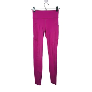 Lululemon Invigorate High Rise Leggings Pockets Size 4 Pink Yoga Workout Gym thumbnail 2