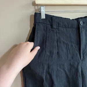 a new day paperbag pleated front black trousers women's 10 pockets 27 inseam‎ thumbnail 2