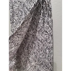 Mango Zebra Print Patterned‎ Midi Wrap Skirt Black White Size XS thumbnail 7
