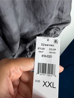 52Seven Gray‎ Smocked Peplum Top Balloon Sleeve XXL Cottagecore Romantic Boho thumbnail 5